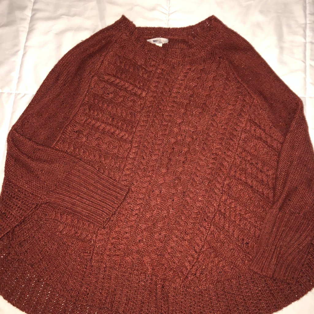 Rust Sweater/Poncho
